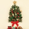 Collections Etc Lighted Pre-Decorated Wall Christmas Tree - 2 of 2