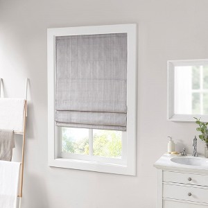 Basketweave Room Darkening Cordless Roman Shade - 1 of 1