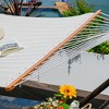 Lazy Daze Quilted Double Hammock with 12FT Stand, 2-Person, 450 lbs Capacity, Beige - 2 of 4