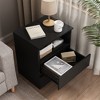 Racxily End Table with Fast USB C Charging Station, Sofa Side Table with 2 Drawers, Large Storage Modern Wood Storage Cabinet for Living Room,Bedroom - 3 of 4