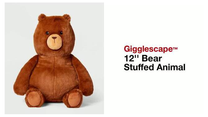 12&#39;&#39; Bear Stuffed Animal - Gigglescape&#8482;, 2 of 11, play video