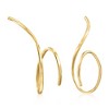 RS Pure by Ross-Simons 14kt Yellow Gold Endless Swirl Wire Threader Earrings - 2 of 4