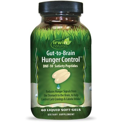Irwin Naturals Gut-to-Brain Hunger Control 60 Softgels.