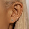 Turquoise Flower Earrings for Women Sterling Silver 18G 6mm Cartilage Helix Upper Lobe Body Piercing Ginger Lyne - 3 of 4