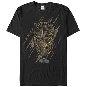 Men's Marvel Black Panther 2018 Jaguar Scratch Print T-Shirt - 1 of 4