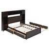 PAGED Twin Size Platform Bed Modern Wooden Bed Frame with Trundle and Headboard for Bedroom - 4 of 4