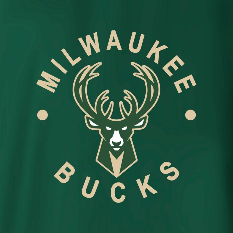 NBA Milwaukee Bucks Women&#39;s Dolman Short Sleeve T-Shirt, 4 of 5
