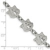 Black Bow Jewelry Stainless Steel Auburn Tigers NCAA charm Bracelet 8 Inch - 4 of 4