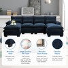 CAVINAS U Shaped Sectional Couch with Lumbar Pillow, 6-Seater Sectional Couches for Living Room, Cloud Couch for Living Room - 4 of 4