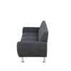 DOMETOUR Modern Upholstered Couch Black Gray Linen Sofa for Living Room - 4 of 4