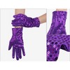 INSPIRE CHIC Women's Sequin Wrist Full Finger Sparkly Sleeves Gloves for Party Banquet Costume Prom Dress 1 Pair - 3 of 4