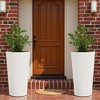 NAYSAYE 2PCS 23.6" Tall Planter for Outdoor Plants Plastic Flower Pots, Front Porch Furniture for Garden Pots Patio Balcony, 13"*13"*23.6" - 2 of 4