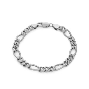 Giorgio Di Vicenza Sterling Silver Men's 7.6mm Figaro Chain Bracelet - 1 of 1