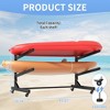 Munora - Heavy Duty Kayak Storage Rack with Wheels - Freestanding Holder for Kayaks, Canoes, Paddleboards - 200lbs Capacity - 3 of 4