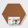 U Brands 3ct Hexagon Cork Bulletin Board Tiles - image 3 of 4