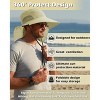 Solaris Men’s Women’s Wide Brim Bucket Hat with Neck Flap, Breathable Lightweight Outdoor Sun Hat for Hiking, Camping, Gardening - 2 of 4