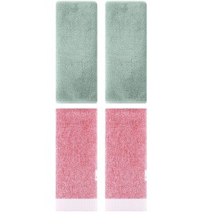REGALWOVEN 4 Pcs Kitchen Bath Soft Absorbent Hand Towel Set - 1 of 4