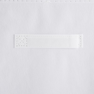 White Nonwoven Fabric Collapsible Storage Cube Set of 2