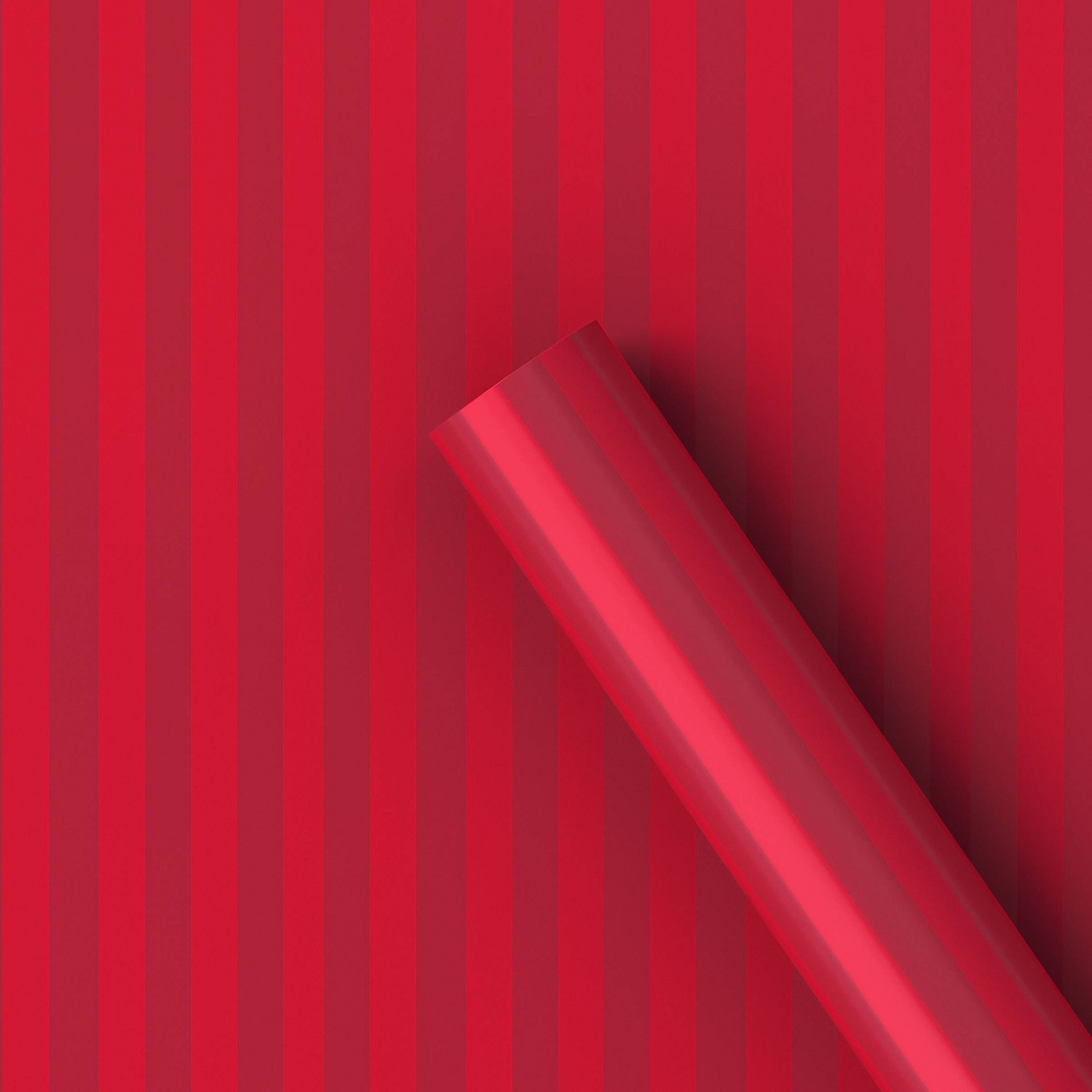 30" 50 sq ft Christmas Gift Wrapping Paper Red Tonal Stripe - Wondershop™