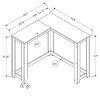 Monarch Specialties Accent Table Console Entryway Narrow Corner Living Room Bedroom Grey Laminate Contemporary Modern - 3 of 4