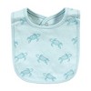 Hudson Baby Infant Boys Cotton Bibs, Sea Turtle, One Size - image 4 of 4