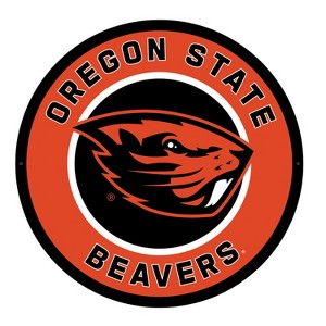 Evergreen Ultra-Thin Edgelight LED Wall Decor, Round, Oregon State University- 23 x 23 Inches Made In USA - 1 of 4