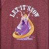 Women's - Disney - Let It Snow Gifts Lightweight French Terry Wide Neck Long Sleeve Shirt - 2 of 4