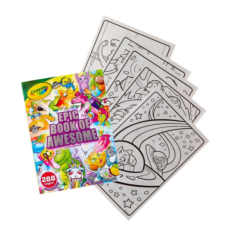 Crayola 288pg Epic Book of Awesome Coloring Book, 2 of 5
