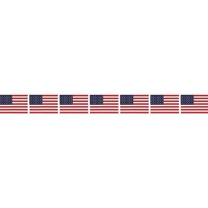 Beistle American Flag Party Tape, 3" x 20', (5/Pkg) Multicolored - 1 of 4