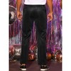 Lars Amadeus Men's Straight Leg Party Nightclub Glitter Metallic Dress Trousers - 3 of 4