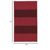 Colonial Mills Newport Textured Stripe Braided Rug, Reds 4'x6', Rectangle Shape - 2 of 4