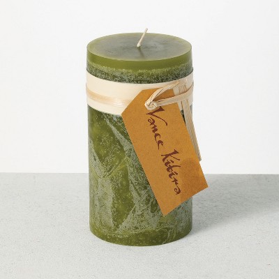 Vance Kitira 6" Moss Timber Pillar Candle