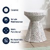 happimess Xenia Modern Bohemian Terrazzo Indoor/Outdoor Drum Accent Table - 4 of 4