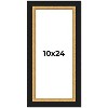 PosterPalooza | Panoramic Embellished Brown Picture Frame - UV Acrylic, Foam Board Backing, Hanging Hardware - 2 of 4