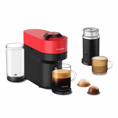 Nespresso Vertuo Pop+ Coffee Machine With Aeroccino Frother By De'longhi  Liquorice Black : Target