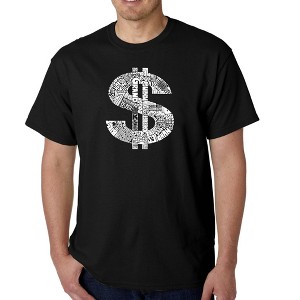 LA Pop Art Men's Word Art T-shirt - Dollar Sign - 1 of 4