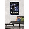 Trends International NFL Baltimore Ravens - Neon Helmet 23 Framed Wall Poster Prints - 2 of 4
