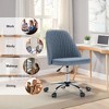 RISOKEYS Office Chair, Modern Cute Rolling Seating with Wheels, Comfortable Back Seat Armless for Home,Bedrooms,Study,Make-Up, Dressing Room - 2 of 4