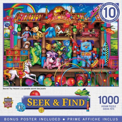 MasterPieces - Seek & Find - Secret Toy Heaven 1000 Piece Puzzle