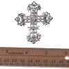 Anna-Kaci Antique Silvery Tone Multi Rhinestones Colorful Holy Cross Brooch Pin - 2 of 4