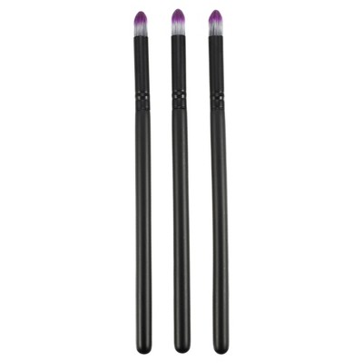 Unique Bargains Face Concealer Makeup Brushes and Sets Black 3 Pcs