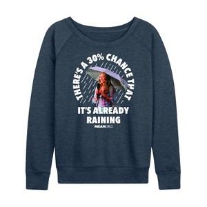 Women's - Mean Girls - Have A Fetch Christmas Lightweight French Terry Wide Neck Long Sleeve Shirt - 1 of 4
