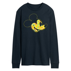 Men's - Disney - Mickey Mouse Multicolor Art Long Sleeve Graphic T-Shirt - 1 of 4