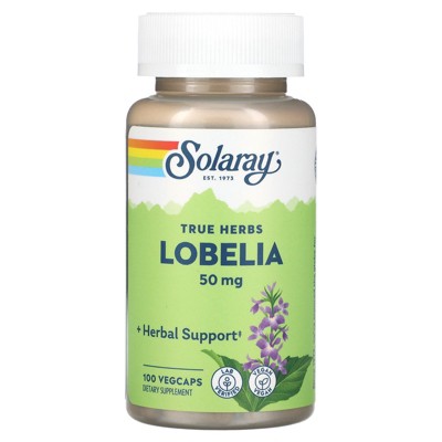 Solaray True Herbs Lobelia, 100 VegCaps