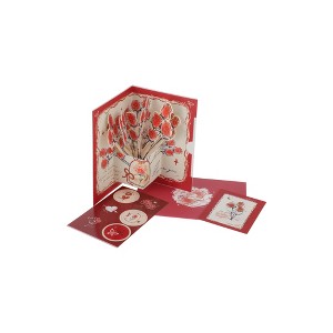 Unique Bargains Greeting Card Red 6.3x4.3x0.4inch 1Pc - 1 of 4
