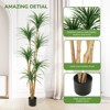 4-6FT Artificial Dracaena Tree - Realistic Adjustable Faux Plant for Indoor Decor, Living Room, Office & Photo Backdrops - 4 of 4