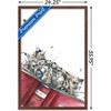 Trends International Snowtap - Snow Leopard Reading Framed Wall Poster Prints - 3 of 4