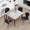 Kitchen Dining Table Rectangular Table w Metal Frame 30" H - 3 of 4