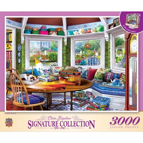 MasterPieces 3000 Piece Puzzle - Puzzler's Retreat - Flawed. - image 1 of 4