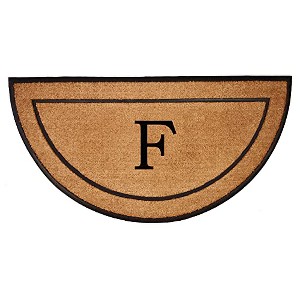 Calloway Mills 106573672F The General Monogram Doormat, 24" x 36", Letter F - 1 of 1